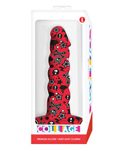 Load image into Gallery viewer, Collage Goth Girl Twisted Silicone Dildo
