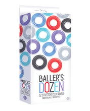 Load image into Gallery viewer, The 9&#39;s Baller&#39;s Dozen Original 12pc Cockring Set - Asst. Colors
