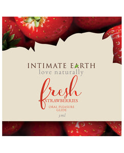 Intimate Earth Lubricant Foil - 3 Ml Fresh Strawberries