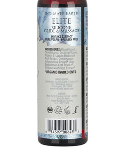 Intimate Earth Elite Velvet Touch Silicone Glide & Massage Oil - 120ml