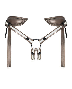 Strap On Me Leatherette Harness Desirous - Bronze O-s