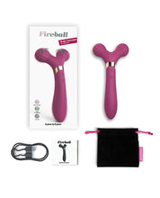 Load image into Gallery viewer, Love To Love Fireball Forked Vibrator - Plum Star
