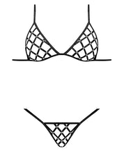 Load image into Gallery viewer, Lust Orthia Criss Cross Bra &amp; G-string Black
