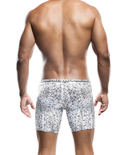 Load image into Gallery viewer, Male Basics Spider Hipster Boxer Brief White/black
