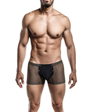 Load image into Gallery viewer, Male Basics Sinful Magic Leopard Pouch Thong Black
