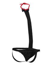 Load image into Gallery viewer, Male Basics Tuxedo Lace Jockstrap Black
