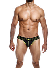 Indlæs billede i gallerifremviser, Male Basics Neon Jockstrap Neon Yellow
