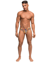 Load image into Gallery viewer, Pride Fest Contoured Pouch Bong Thong Rainbow
