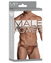 Load image into Gallery viewer, Male Power Wonder Thong Animal Print
