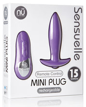 Load image into Gallery viewer, Sensuelle Remote Control Rechargeable Mini Plug
