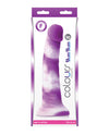 Colours Pleasures 8" Yum Yum Dildo - Purple