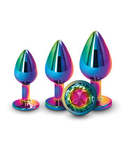 Load image into Gallery viewer, Rear Assets Rainbow Gem Anal Trainer Kit - Multi Color
