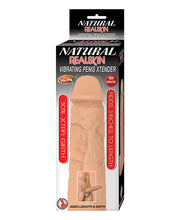 Load image into Gallery viewer, Natural Realskin Vibrating Penis Xtender -

