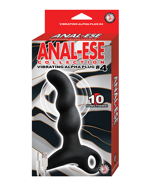Anal-ese Collection Vibrating Alpha Plug #4 - Black