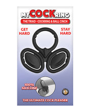 Load image into Gallery viewer, The Triad Silicone Cock Ring &amp; Ball Cinch - Black Size
