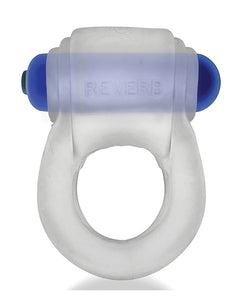 Hunkyjunk RevRing Vibrating Cock Ring Clear Blue Vibe