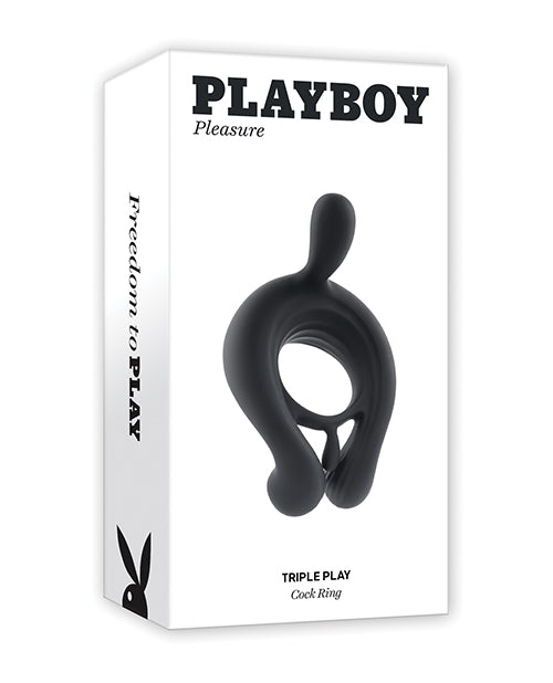 Anneau pénien triple jeu Playboy Pleasure - 2 heures du matin