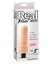 Load image into Gallery viewer, Real Feel No. 5 Long 7.5&quot; Vibe Waterproof - Mutli-speed Flesh
