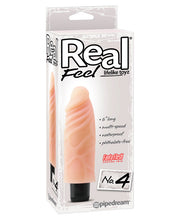 Afbeelding laden in Galerijviewer, Real Feel No. 4 Long 6&quot; Vibe Waterproof - Mutli-speed Flesh
