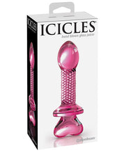 Load image into Gallery viewer, Icicles No. 82 Hand Blown Glass Butt Plug - Ribbed-pink
