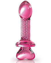 Încărcați imaginea în vizualizatorul Galerie, Icicles No. 82 Hand Blown Glass Butt Plug - Ribbed-pink
