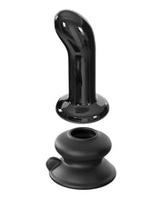 Load image into Gallery viewer, Icicles No. 84 Hand Blown Glass Vibrating Butt Plug W-remote - Black
