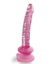 Load image into Gallery viewer, Icicles No. 86 Hand Blown Glass Massager W-suction Cup - Pink
