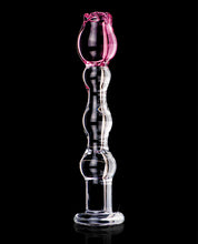 Load image into Gallery viewer, Icicles No. 12 Hand Blown Glass Massager - Clear W-rose Tip
