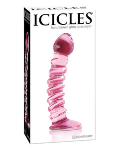Icicles No.Hand Blown Glass - Clear W/ridges