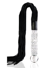 Load image into Gallery viewer, Icicles No. 38 Hand Blown Glass Handled Whip - Clear
