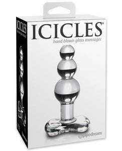 Icicles No. 47 Hand Blown Glass Butt Plug - Clear