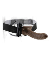 Load image into Gallery viewer, Fetish Fantasy Series 8&quot; Vibrating Hollow Strap On - Brown
