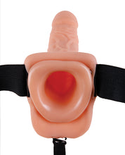 Load image into Gallery viewer, Fetish Fantasy Series 9&quot; Vibrating Hollow Strap On W-balls - Flesh
