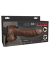 Fetish Fantasy Series 8" Hollow Rechargeable Strap On W-remote - Brown