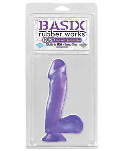 "Basix Rubber Works 6.5"" Dong W/suction Cup"