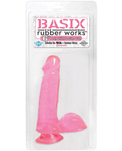 Load image into Gallery viewer, Basix Rubber Works 6&quot; Dong W-suction Cup - Pink
