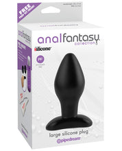 Load image into Gallery viewer, Anal Fantasy Collection Large Silicone Plug - Black

