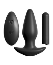Load image into Gallery viewer, Anal Fantasy Collection Remote Control Silicone Plug - Black
