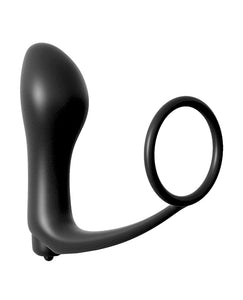 Anal Fantasy Collection Ass Gasm Vibrating Plug W-cockring