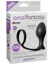 Load image into Gallery viewer, Anal Fantasy Collection Ass Gasm Advanced Plug W-cockring
