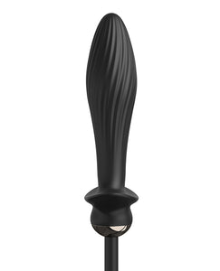 Anal Fantasy Elite Collection Auto Throb Inflatable Vibrating Plug - Black