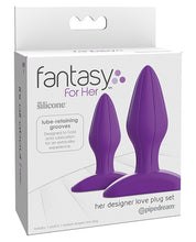 Load image into Gallery viewer, Fantasy For Her Designer Love Plug Set - Purple
