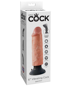"King Cock 6"" Vibrating Cock"