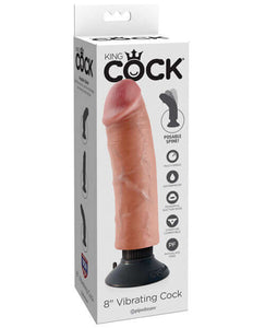 "King Cock 8"" Vibrating Cock"