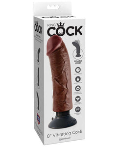 "King Cock 8"" Vibrating Cock"