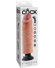 Load image into Gallery viewer, King Cock 10&quot; Vibrating Cock - Flesh
