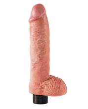 Load image into Gallery viewer, &quot;King Cock 10&quot;&quot; Vibrating Cock W/balls&quot;

