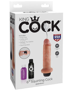 "King Cock 6"" Squirting Cock"