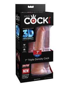 King Cock Plus 7" Triple Density Cock - Tan