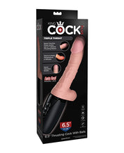 Load image into Gallery viewer, King Cock Plus Thrusting, Warming &amp; Vibrating 6.5&quot; Triple Threat Dong
